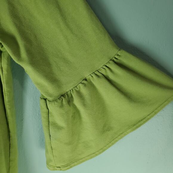 Bryn Walker Womens Green Phryne Tunic Bell Sleeve Top Size Medium Stretch - Picture 5 of 7